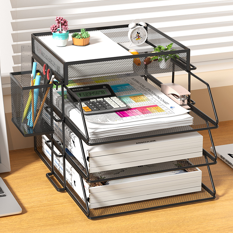 Desktop Filing Tray - 사무실 A4 종이 책상 주최자 문서