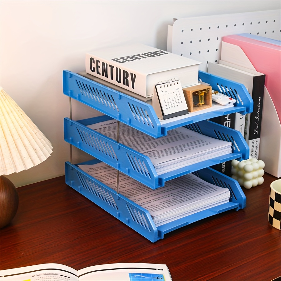 Desktop Filing Tray - 3단 확장형 데스크탑 파일 정리함, 사무실
