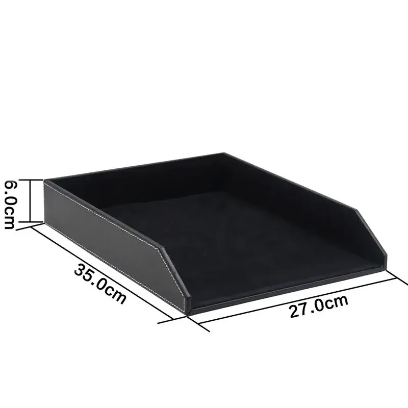 Desktop Filing Tray - 비즈니스 단일 레이어 파일 트레이 PU