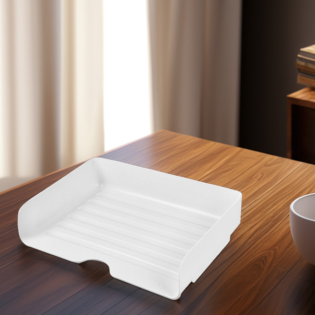 Desktop Filing Tray - 4개입 파일 정리함 투명 적층형 사무실