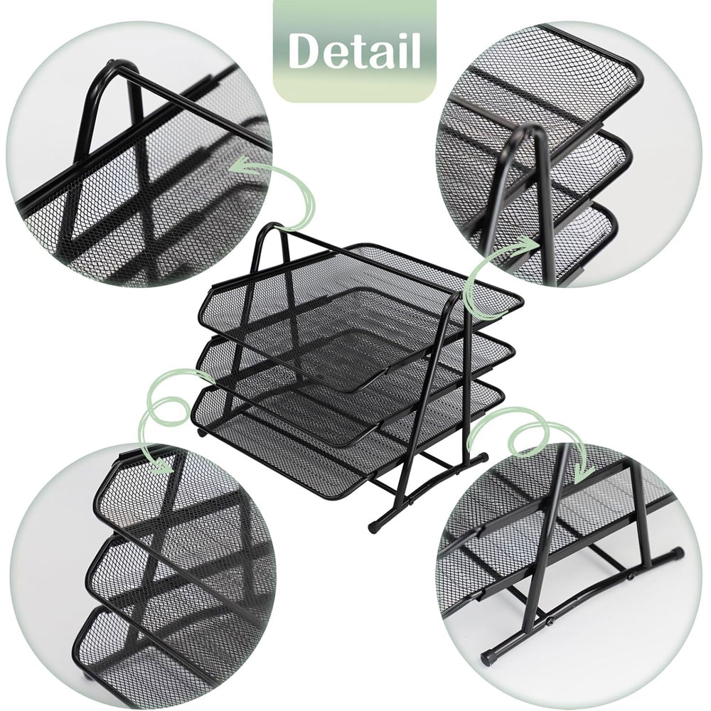 3단 슬라이딩 데스크탑 파일 정리함, 금속 메쉬 파일/ - Desktop Filing Tray 리뷰 및 가격