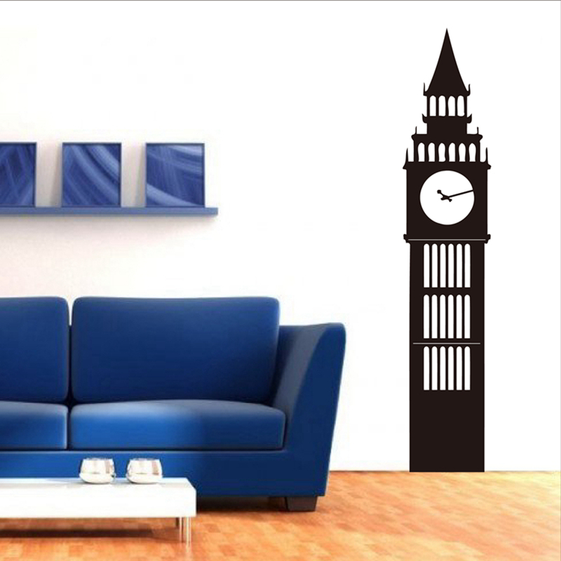 런던 빅 벤 시계 벽 데칼 비닐 벽 아트 스티커 홈 장 - Office Furniture London 리뷰 및 가격