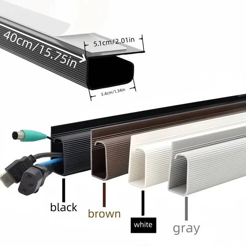 1PC PVC 케이블 정리 트레이, 책상 아래 케이블  - Cable Tray Under Desk 리뷰 및 가격