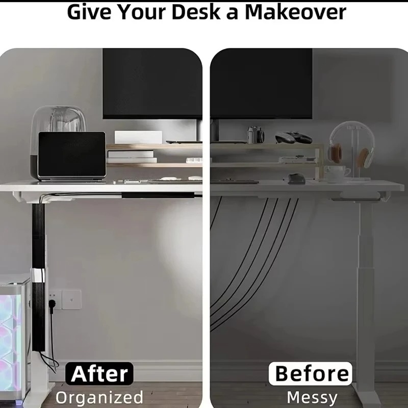 1PC PVC 케이블 정리 트레이, 책상 아래 케이블  - Cable Tray Under Desk 리뷰 및 가격